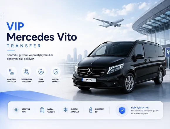 VIP Mercedes Vito — Ercan Havalimanı Transfer Aracı